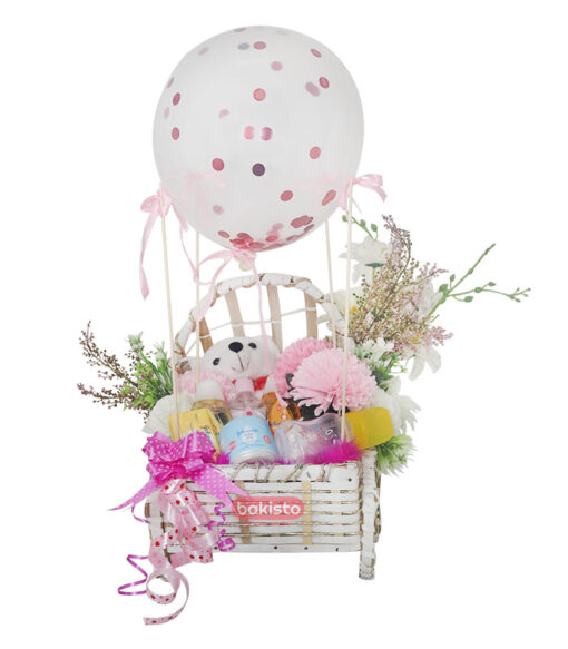 it's a girl baby basket