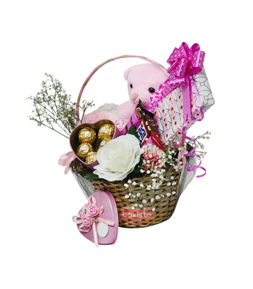 Teady Bear Basket, Chocolate Basket Lahore, Chocolate Gift Basket