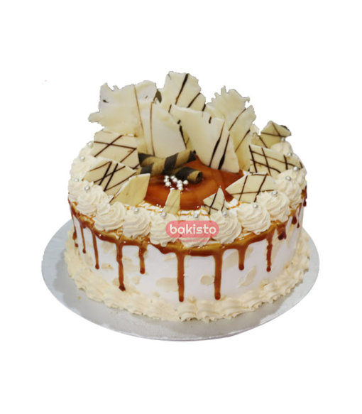 Caramel Cake with White Chocolate