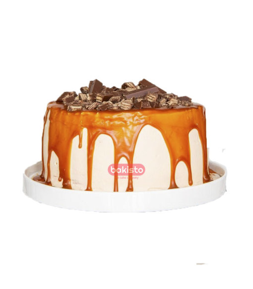 Kitkat Cake with caramel