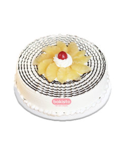 Pineapple Cake With Fudge Design
