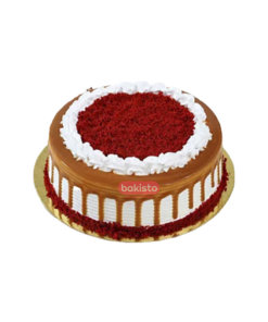 Red Velvet With Caramel Cake