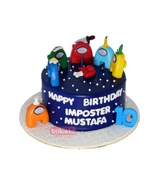 Among Us Imposter Cake