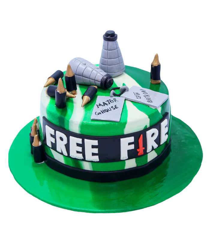 Free Fire 1 Kg Cake - Kekmart