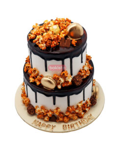 Two Tier Pop Corn Cake