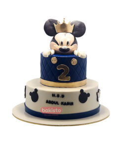 Two Tier Mickey Mouse Cake