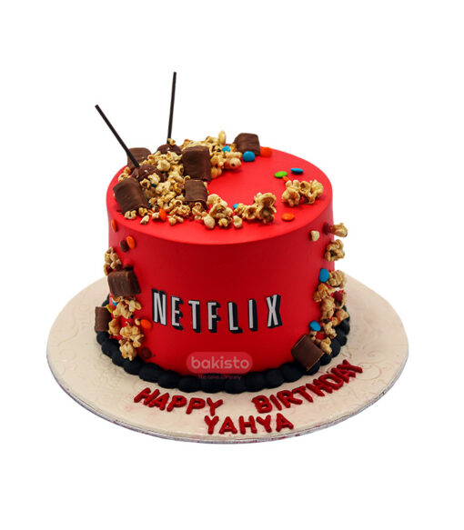 Netflix With Pop Corn Cake