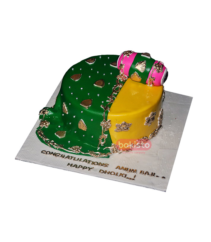 Groom Mehndi Theme Cake - Opulence Bakery