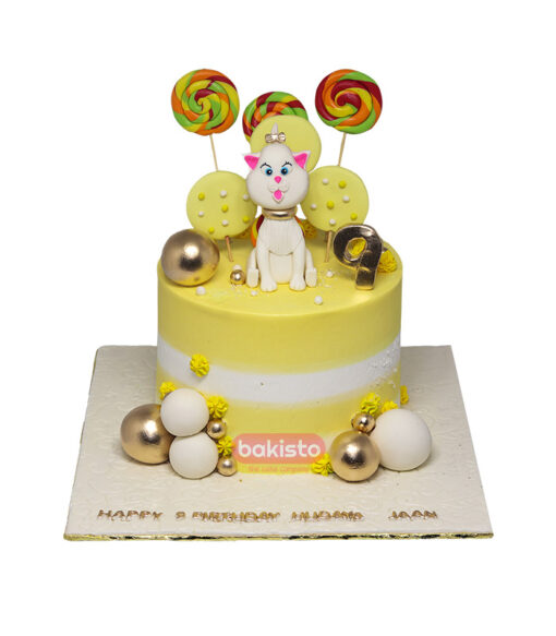 Yellow Unicorn Cake