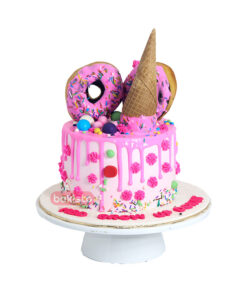 Pink Donut Cake For Kids