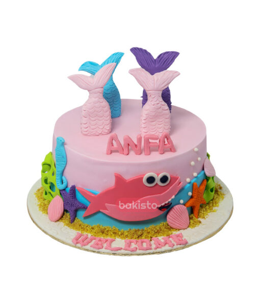 Mermaid Theme Cake