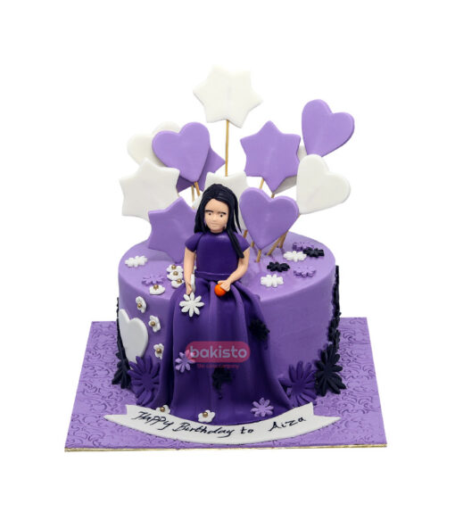 Purple Doll Cake