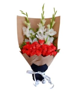 Red Fresh Flower With Gladiolus