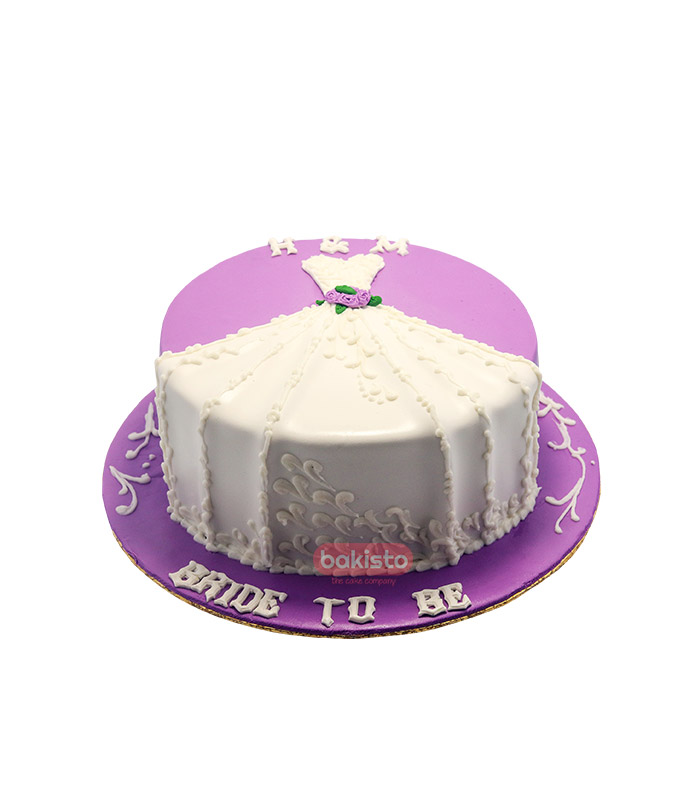 purple bridal shower cakes