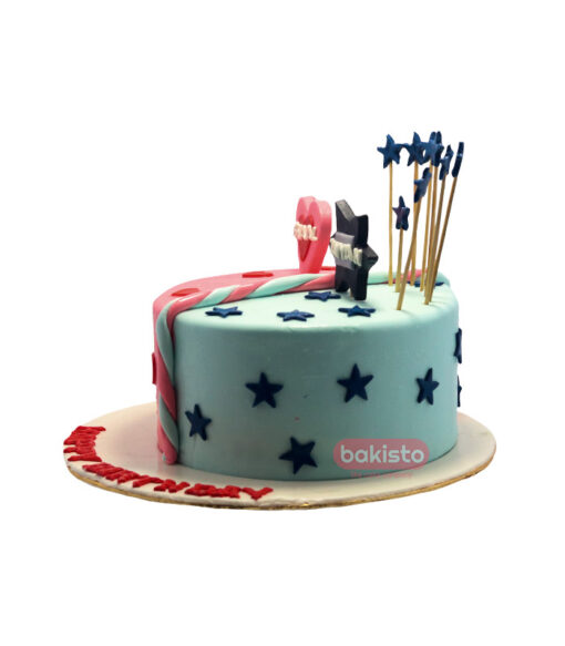 Twin Theme Birthday Cake - Image 2