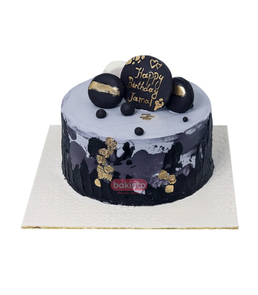 Black & Grey Cake For Boys