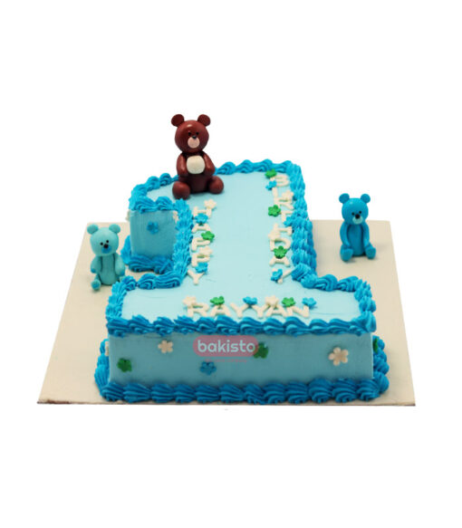 One Digit Baby Boy Cake