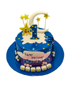 1/2 Baby Boy Celebration Cake - Cake O Clock - Best Customize Designer Cakes  Lahore