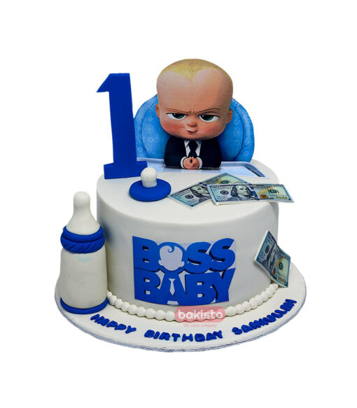 Boss Baby 1st Birthday Cake