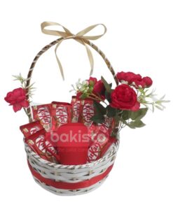 Kitkat Gift Basket Round